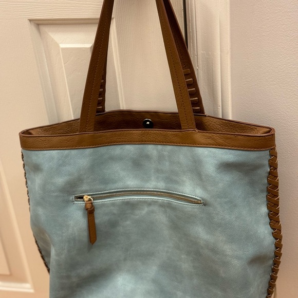 Steve Madden “Jskenzi” Blue Ombré Fringe tote - Picture 3 of 6